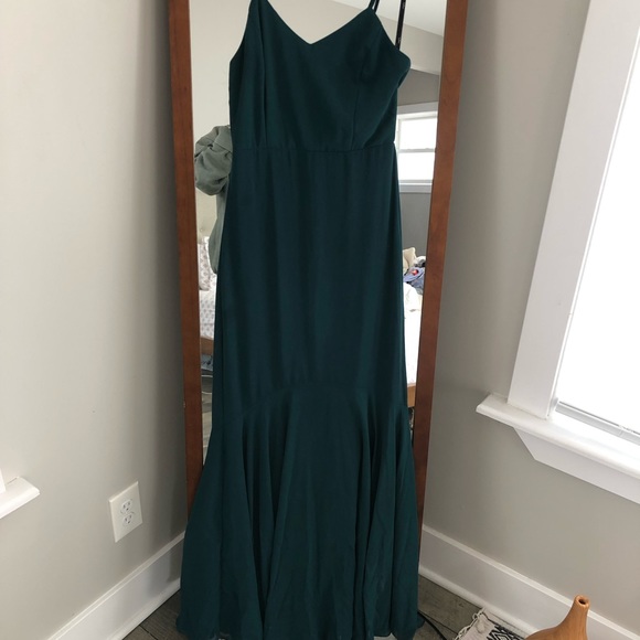 Lulus Wedding Guest Dress, Size XS, Forest Green - Picture 5 of 8